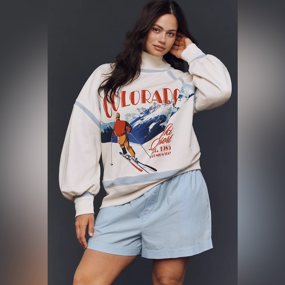 Anthropologie Daily Practice Base Plate Graphic Sweatshirt - Picture 6 of 12